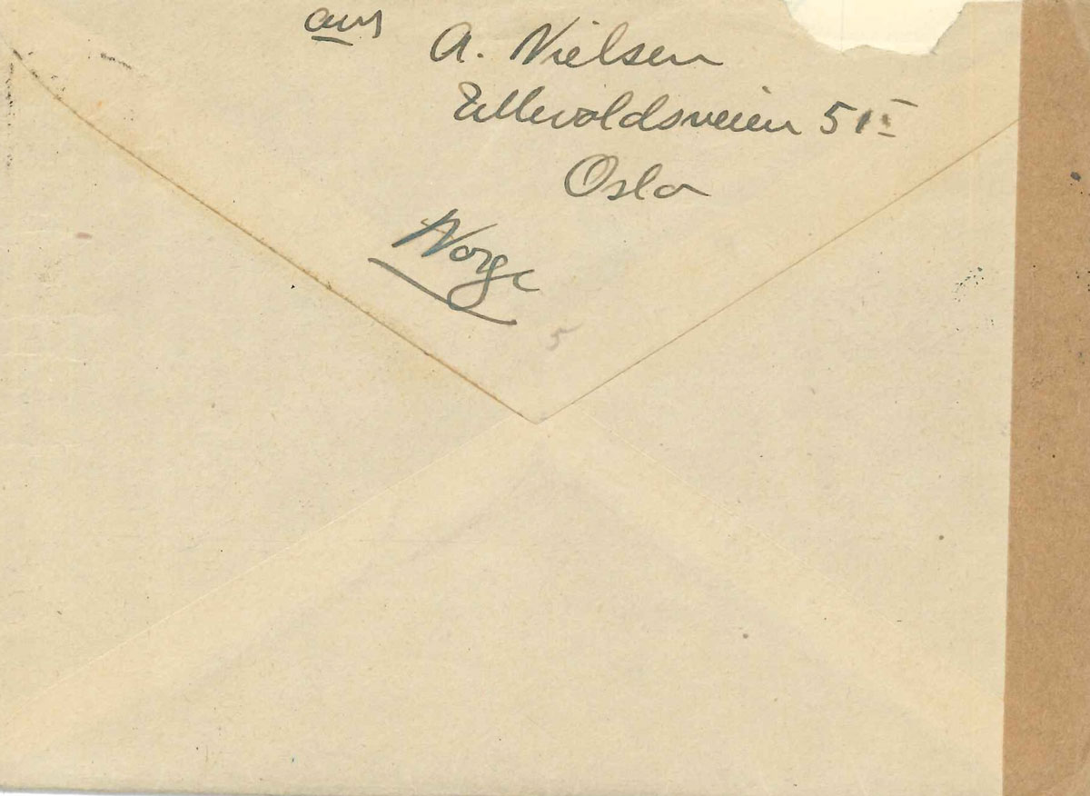 Äldre handskrivet brev.